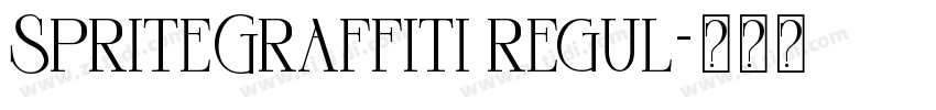 SpriteGraffiti regul字体转换